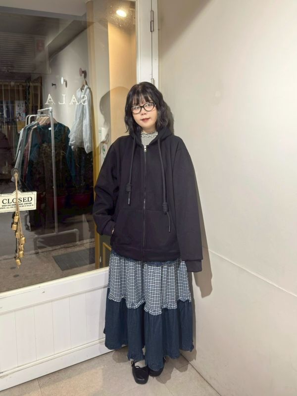 內加絨連帽抽繩棉外套 