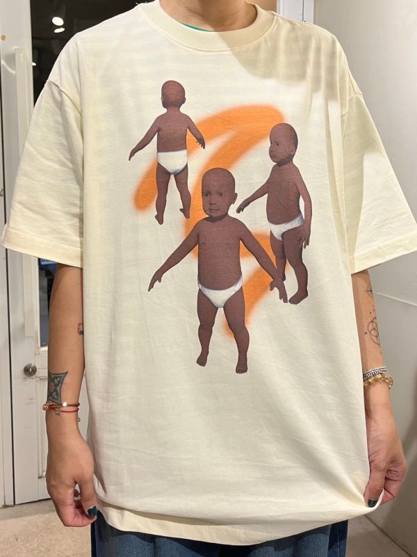 Baby遊走中寬鬆純棉Tee 