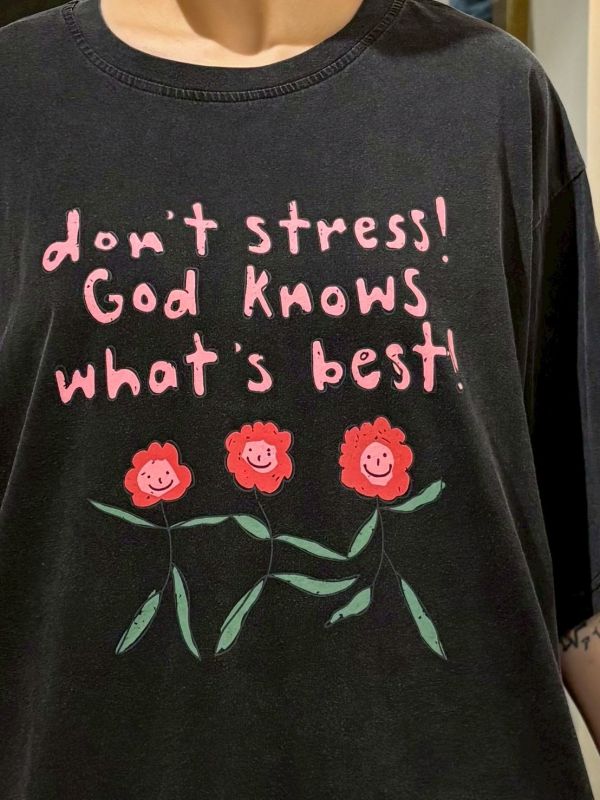 微笑花朵tee 