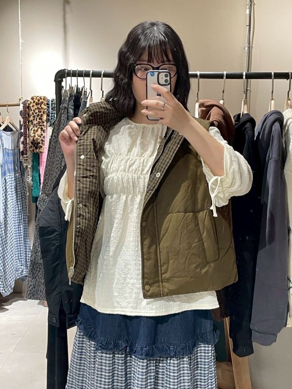 雙拉鏈撞色圖案粗毛線針織外套 