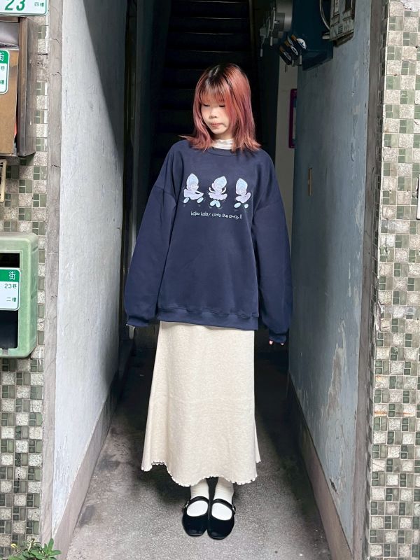 牡蠣寶寶長袖大學Tee 