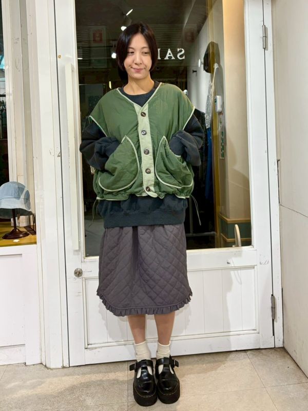 絎縫鋪棉立體大口袋雙面穿背心 