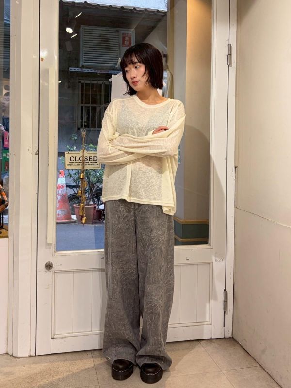 竹節棉透氣素色上衣 