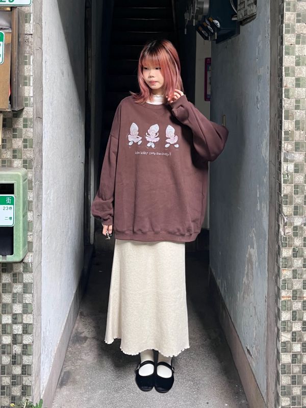 牡蠣寶寶長袖大學Tee 