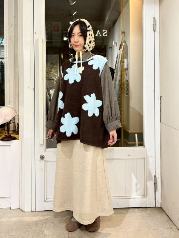 彈性棉質素面魚尾裙 