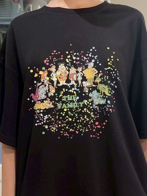 摩登原始人家族美式圖T 