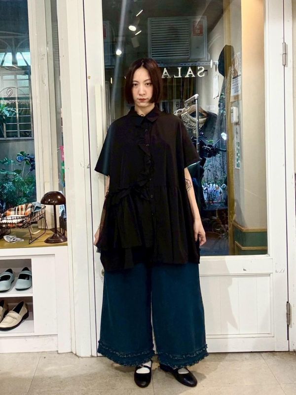 雙木耳牛仔九分褲 