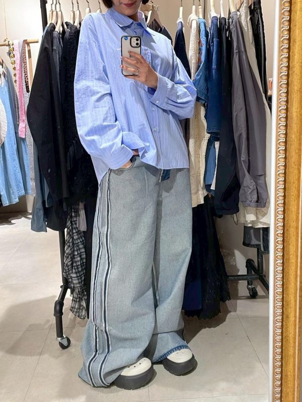 裡外顛倒牛仔褲 