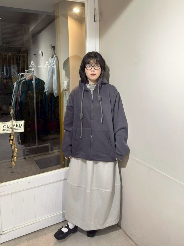 內加絨連帽抽繩棉外套 