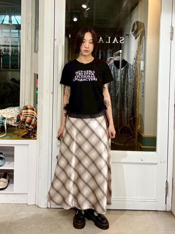 下擺拼接側抓皺短袖上衣 