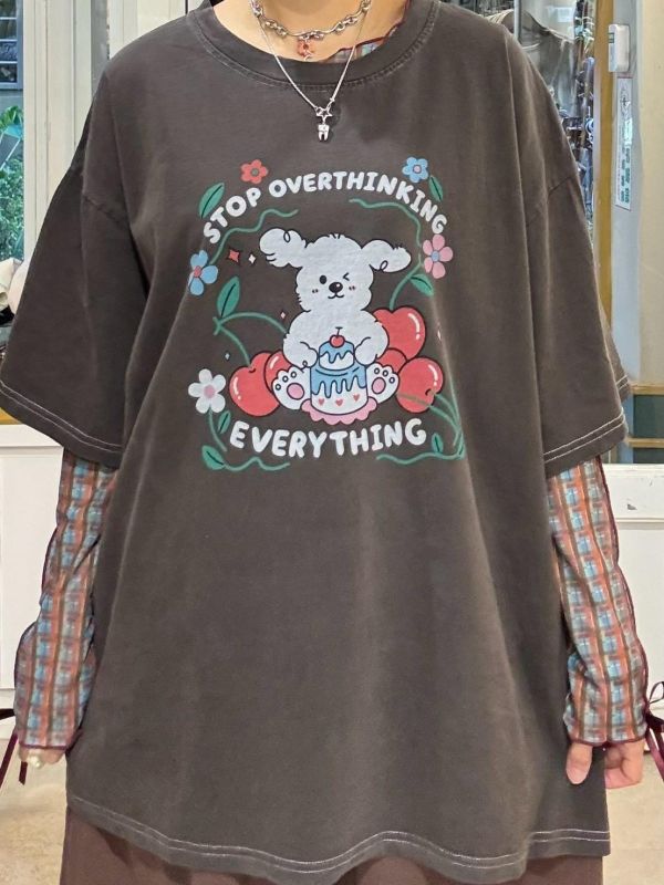 櫻桃蛋糕狗狗tee 
