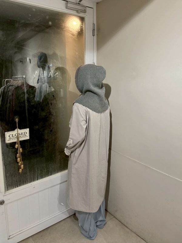 工裝風布標手袖胸口袋長袖洋裝 