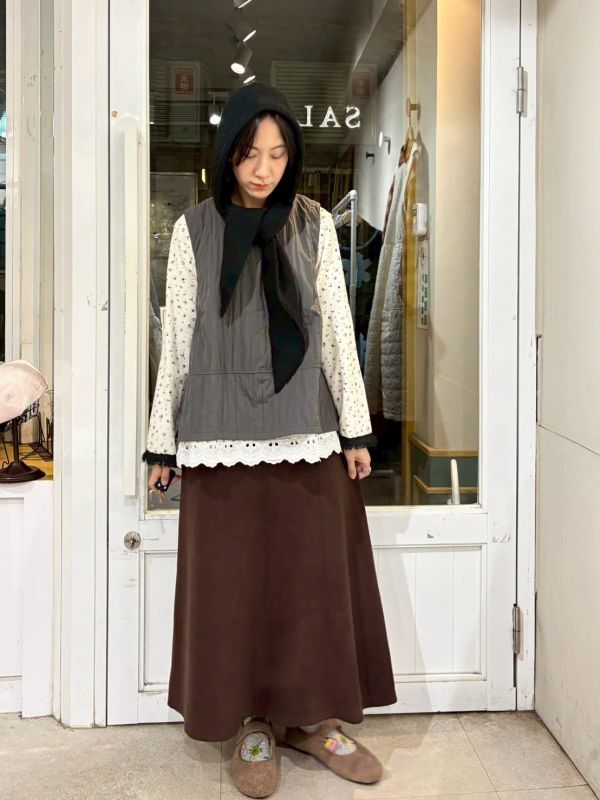 彈性棉質素面魚尾裙 