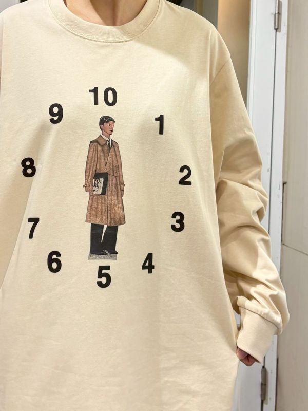 風衣男子數字圈長袖上衣 