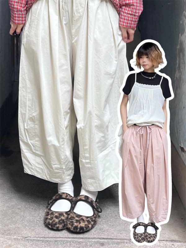 九分澎澎花苞氣球褲 