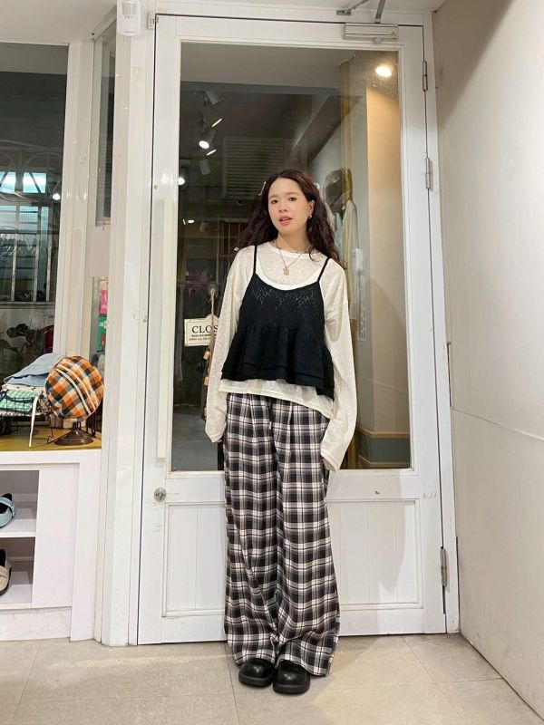 立體皺皺布兩側蛋糕可調節細肩小背心 