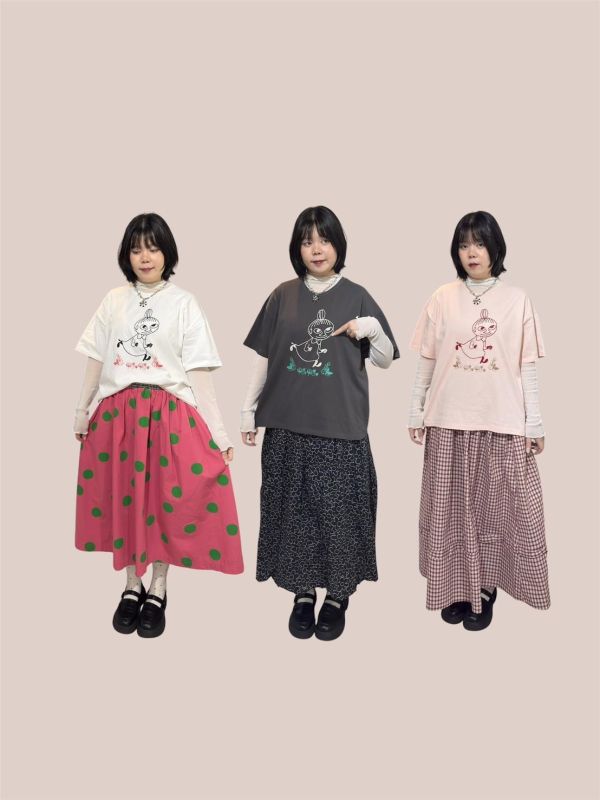 Moomin 刺繡短袖tee 