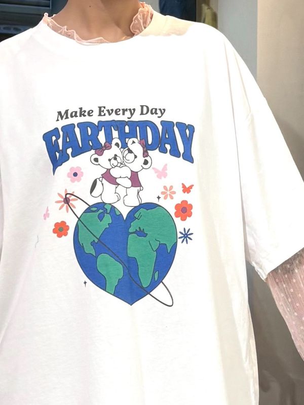 Earth day 熊熊地球愛tee 