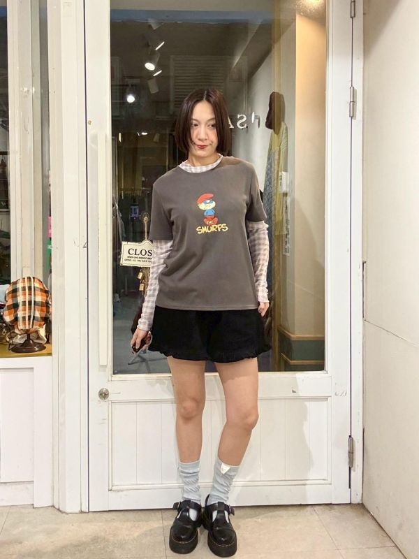 藍色小精靈老爹短tee 