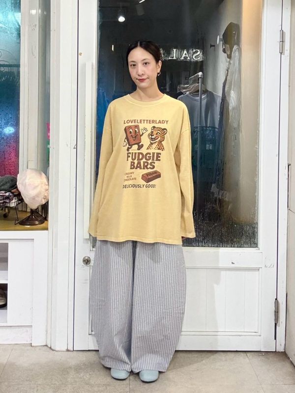 豹寶寶愛吃巧克力冰棒長袖tee 