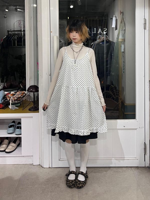 滿版迷你小花吊帶背心裙 