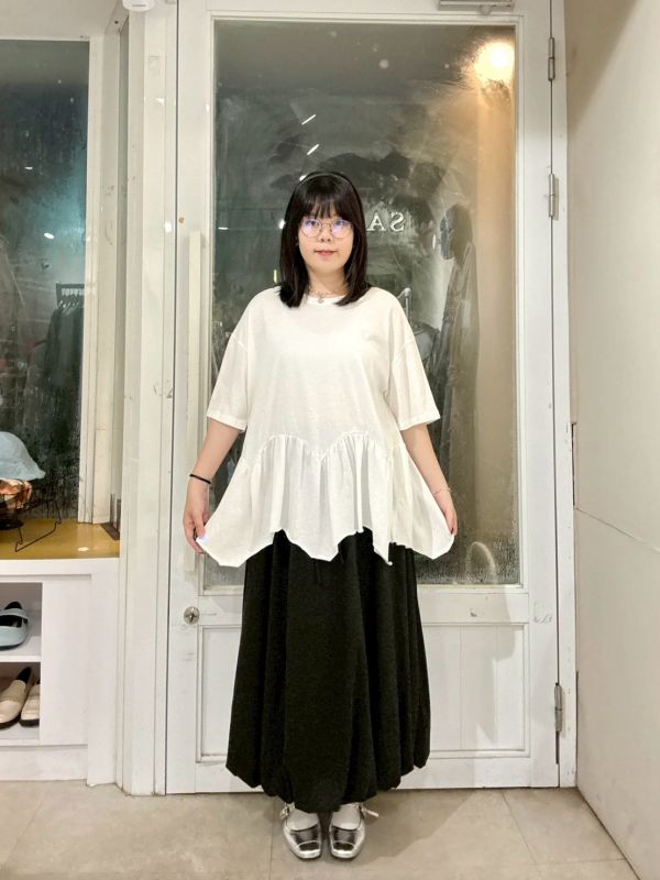 不規則魚尾拼接長版上衣 