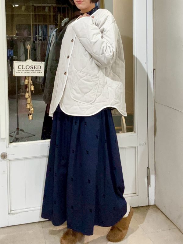 絎縫滾邊大口袋外套 