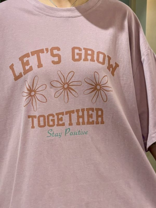 Let’s grow 三朵花Tee 
