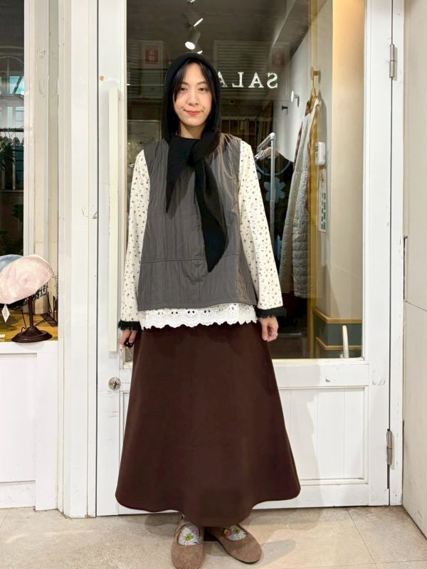 彈性棉質素面魚尾裙 