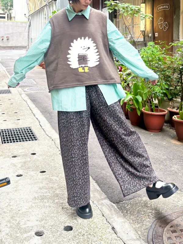 刺蝟親膚針織毛線背心 