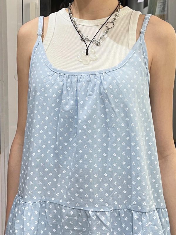 滿版迷你小花吊帶背心裙 