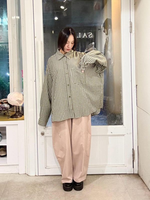泡泡布格子襯衫 