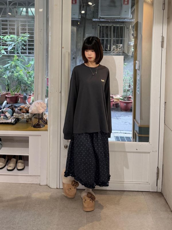 狐狸刺繡大學Tee 