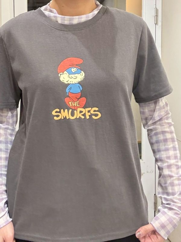 藍色小精靈老爹短tee 