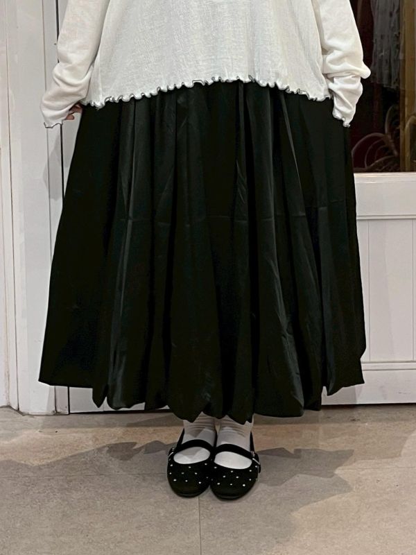 光澤氣球花苞裙 