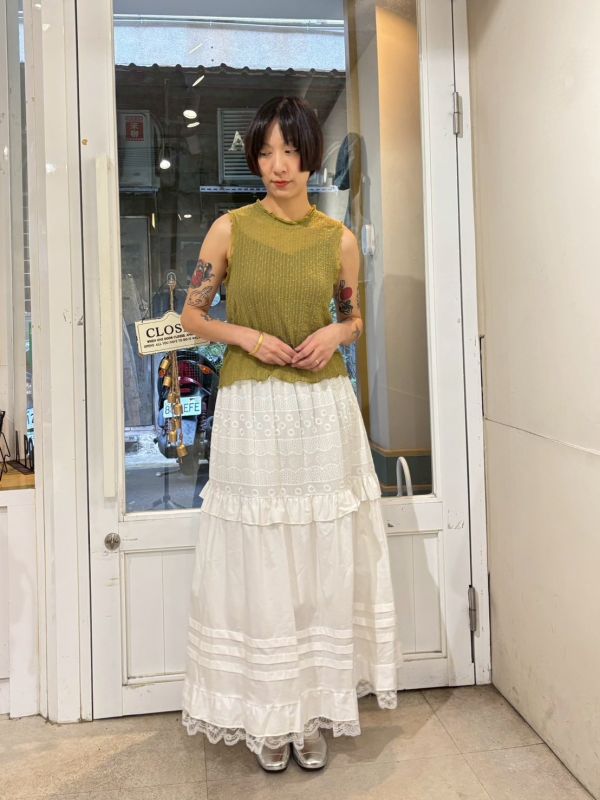 精緻蕾絲拼接裙 