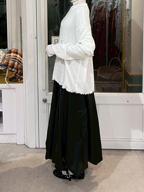 光澤氣球花苞裙 