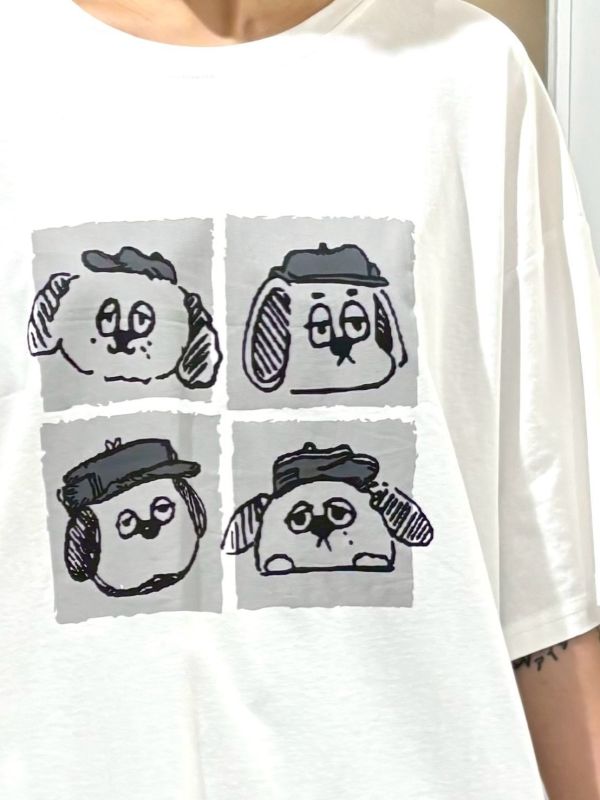 四個奧拉夫狗狗tee 