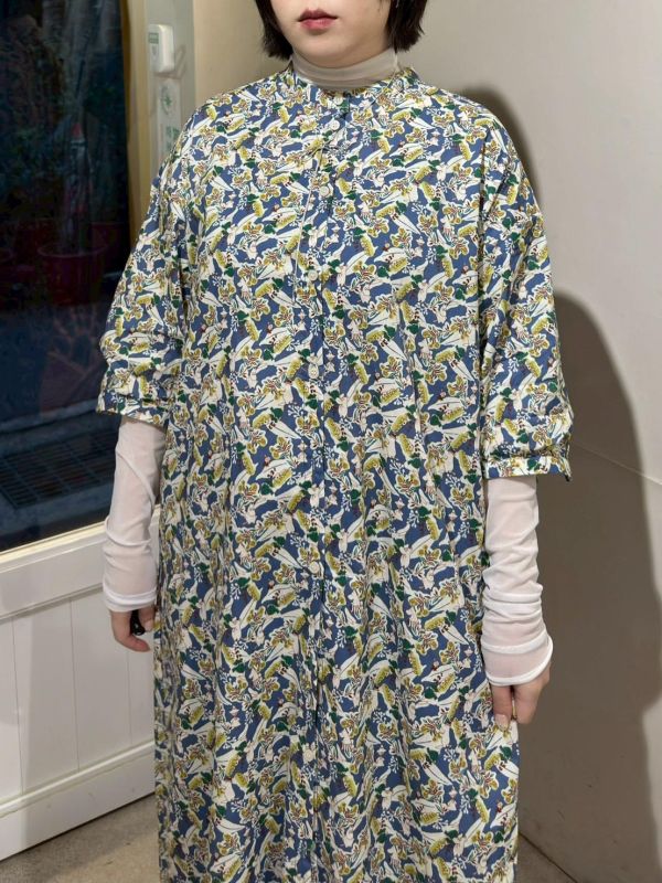 嚕嚕米印花排扣洋裝 