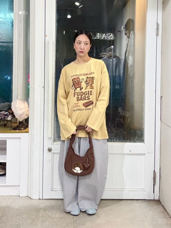 豹寶寶愛吃巧克力冰棒長袖tee 