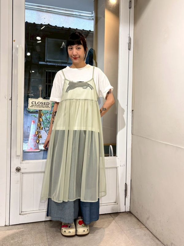 側開衩版畫貓咪tee 