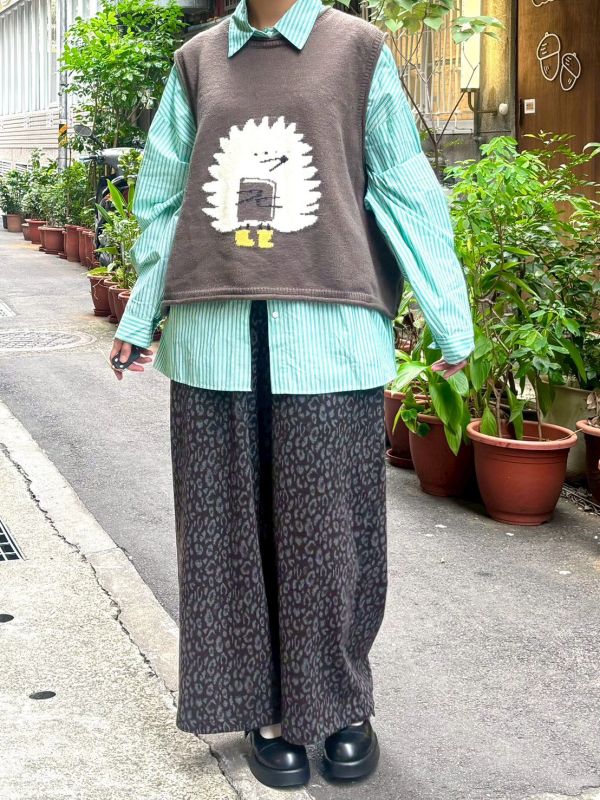 刺蝟親膚針織毛線背心 