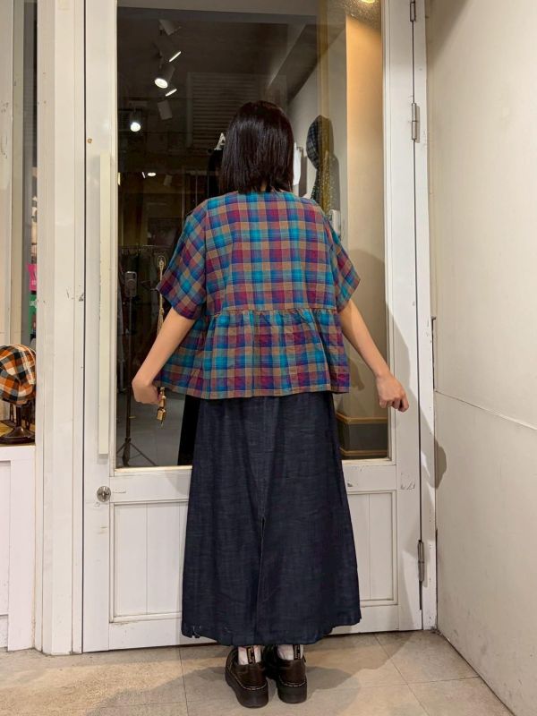 復古色塊奶油擠花造型寬鬆上衣 