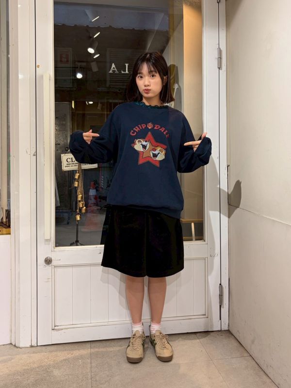 奇奇蒂蒂笑開懷美式印花大學Tee 