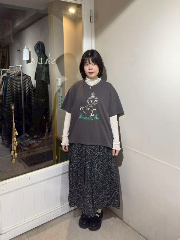 Moomin 刺繡短袖tee 