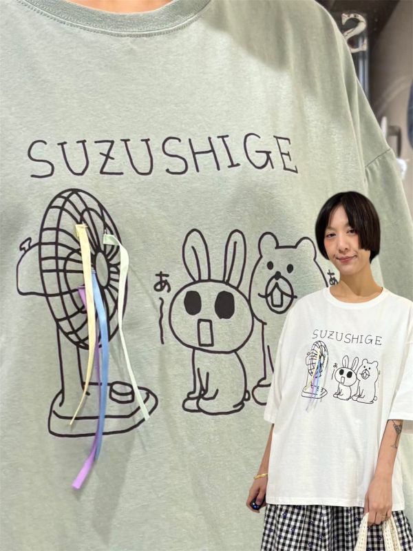 立體緞帶電風扇tee 