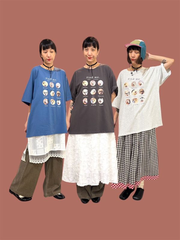 狗狗頭九宮格tee 