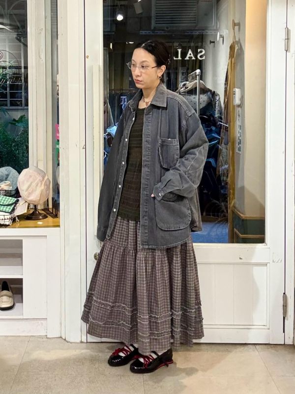 立體翻蓋大口袋牛仔外套 