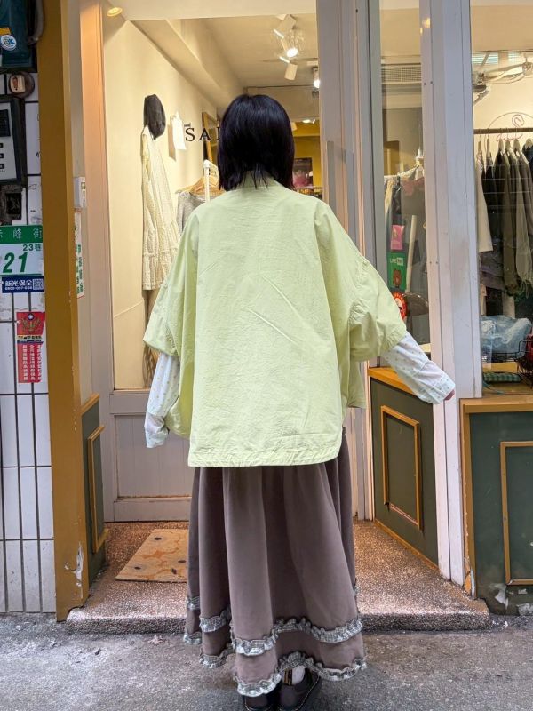 多口袋下擺抽繩寬鬆襯衫 