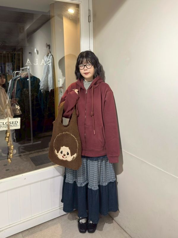 內加絨連帽抽繩棉外套 